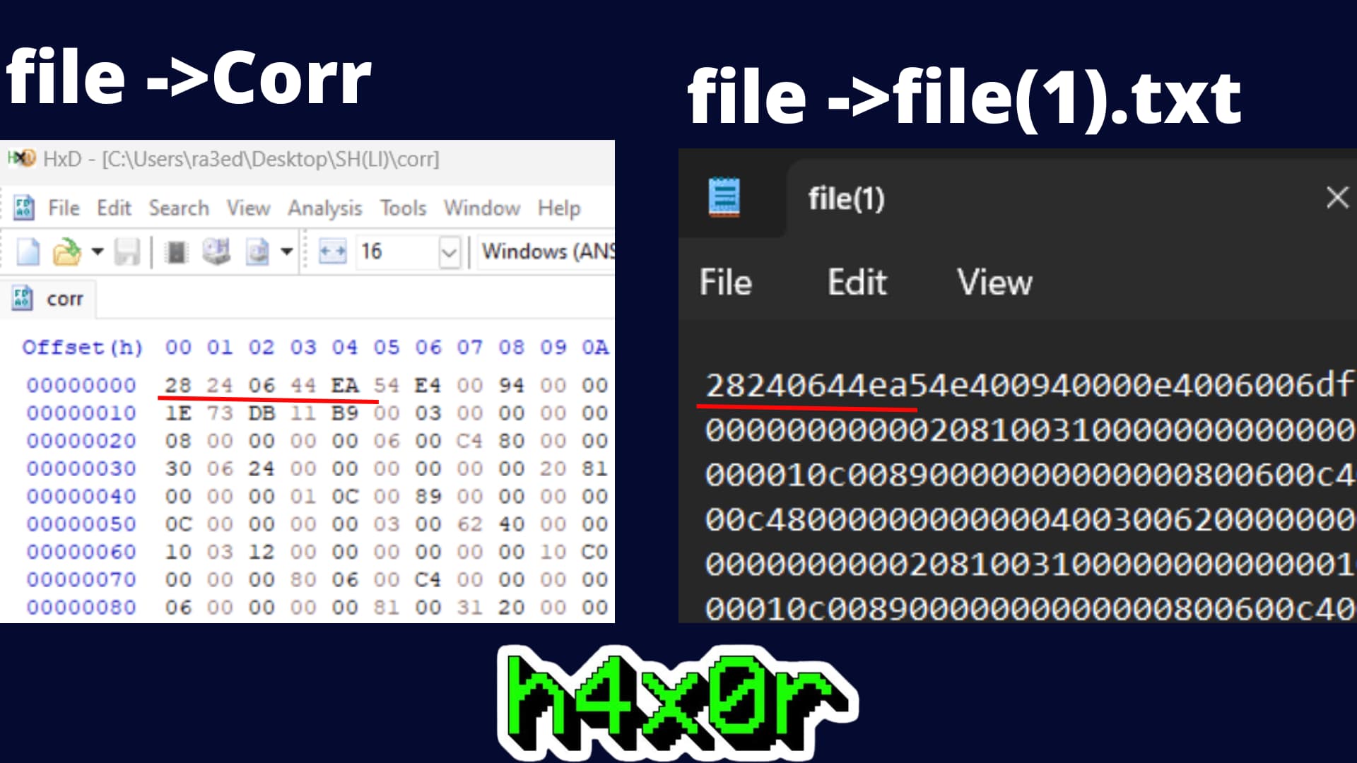 file -Corr