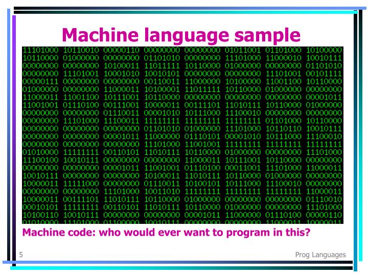 machine-language-sample-n